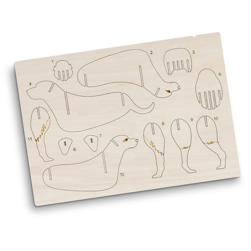 BRANDCRAFT Dog Wooden Model