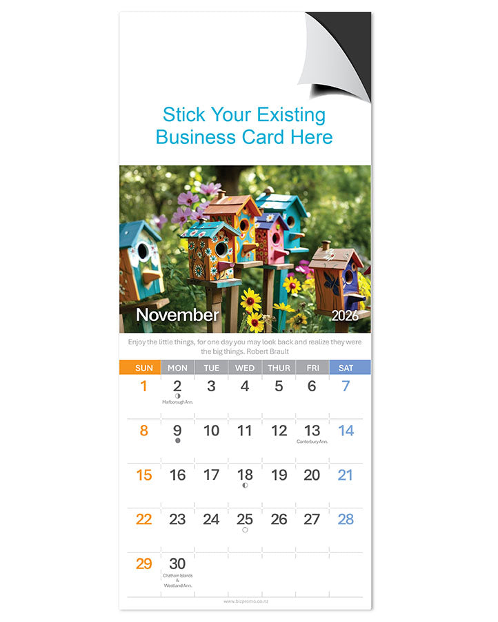 2026 Magnetic Calendar - Home Sweet Home (12 Months)