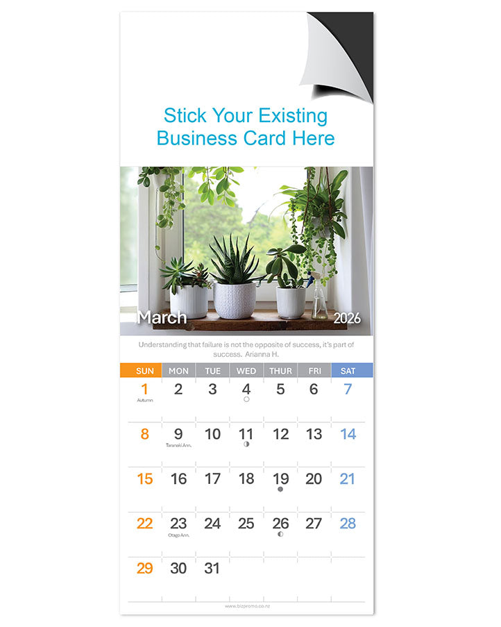 2026 Magnetic Calendar - Home Sweet Home (12 Months)