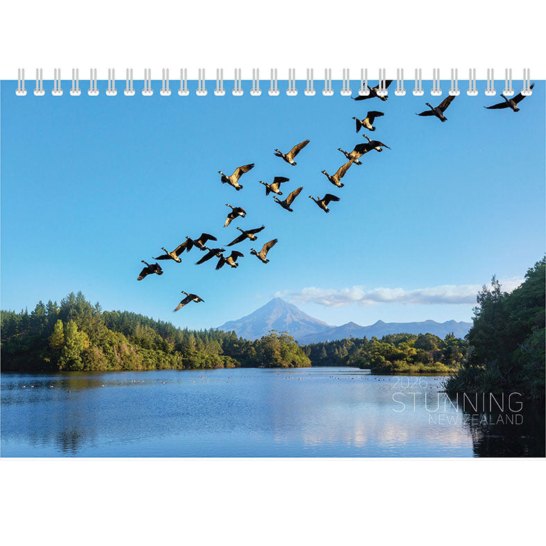 2026 Premium Desk Calendar - Stunning New Zealand