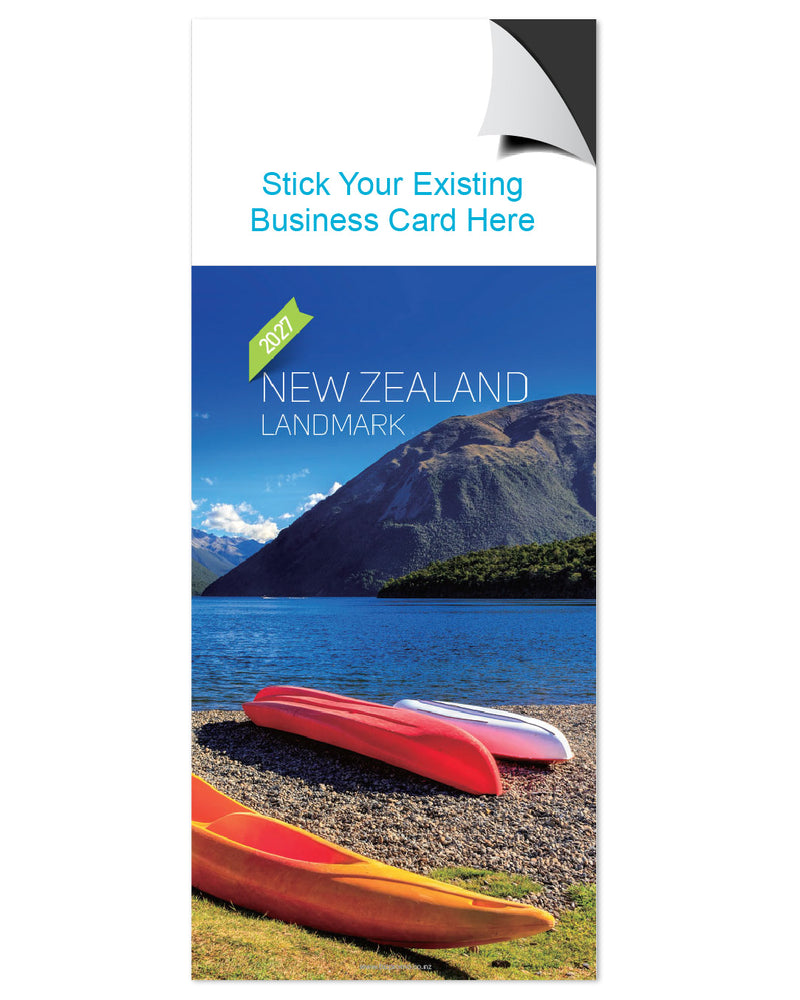 2027 Magnetic Calendar - New Zealand Landmarks (12 Months)