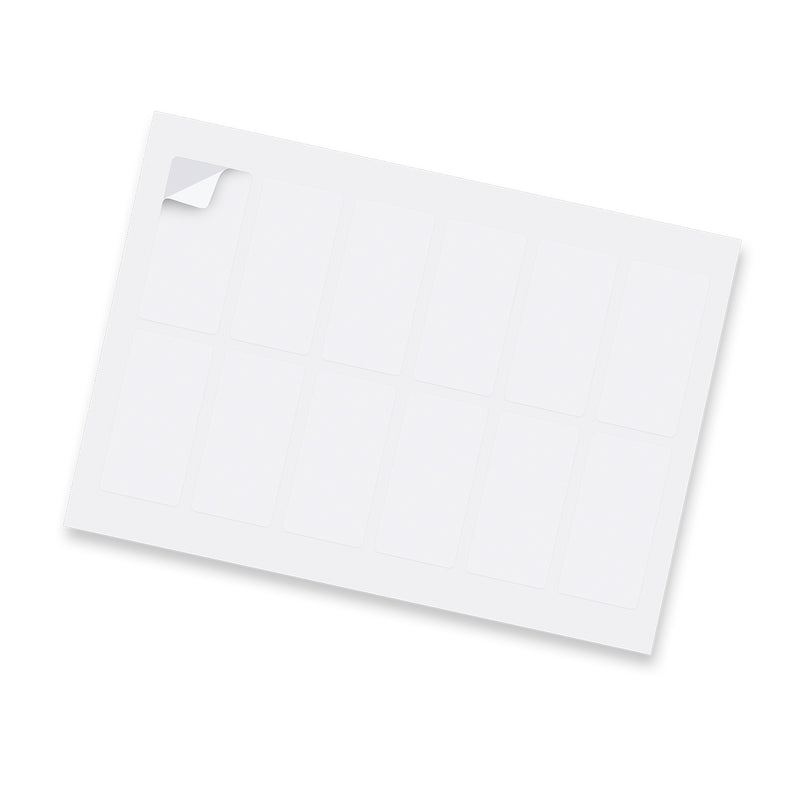Sticker Sheet 40 x 80mm Rectangle - Matte