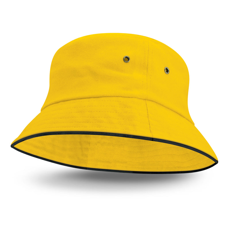 Bondi Bucket Hat - Black Sandwich Trim - Sale