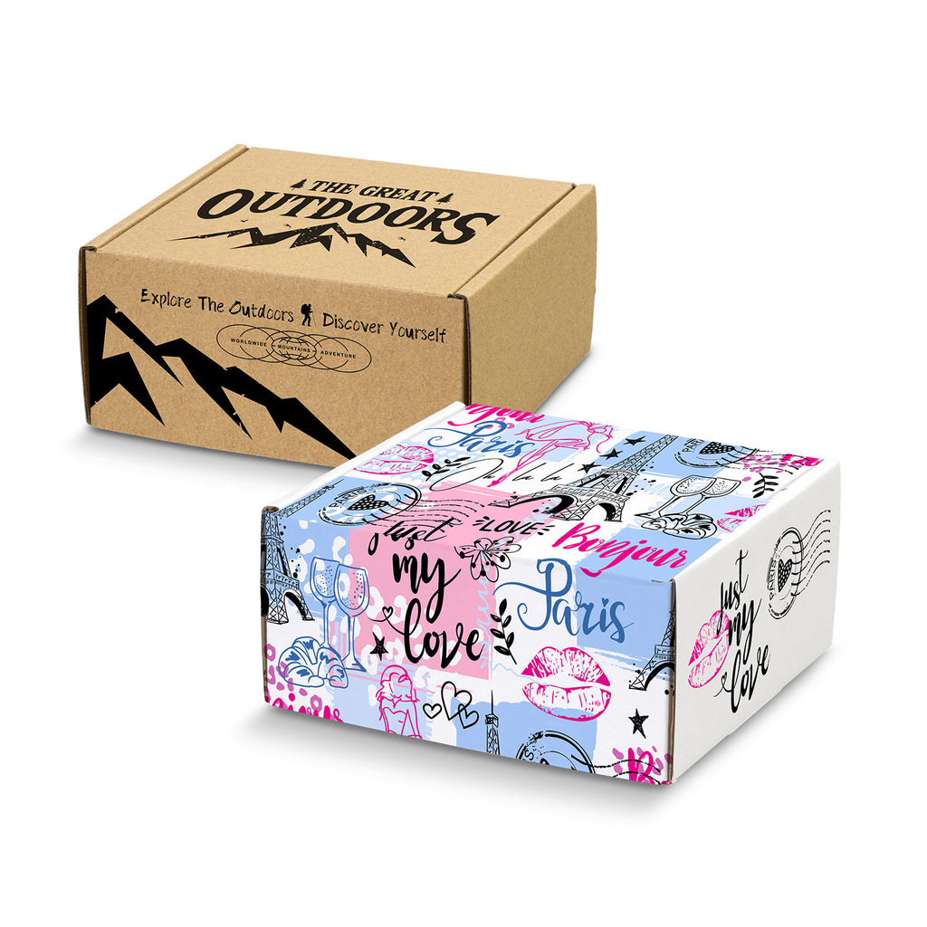 Die Cut Box with Locking Lid - 130x130x65mm