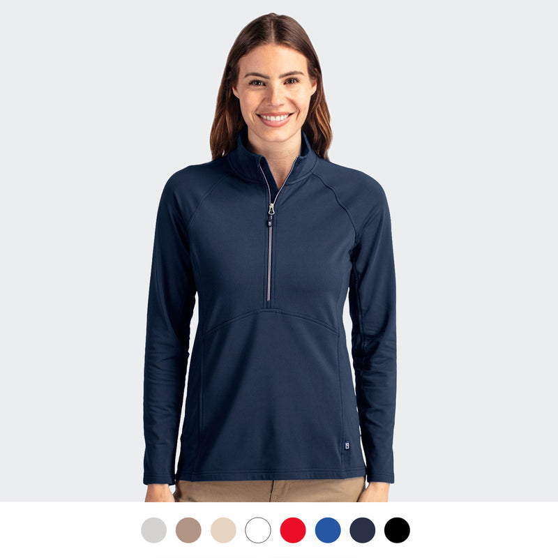 Cutter and Buck Adapt Womens Half Zip