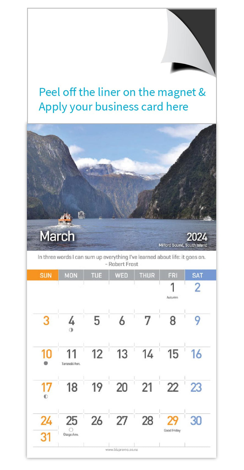 2024 Magnetic Calendar - Our Landmarks (12 Months) - SOLD OUT