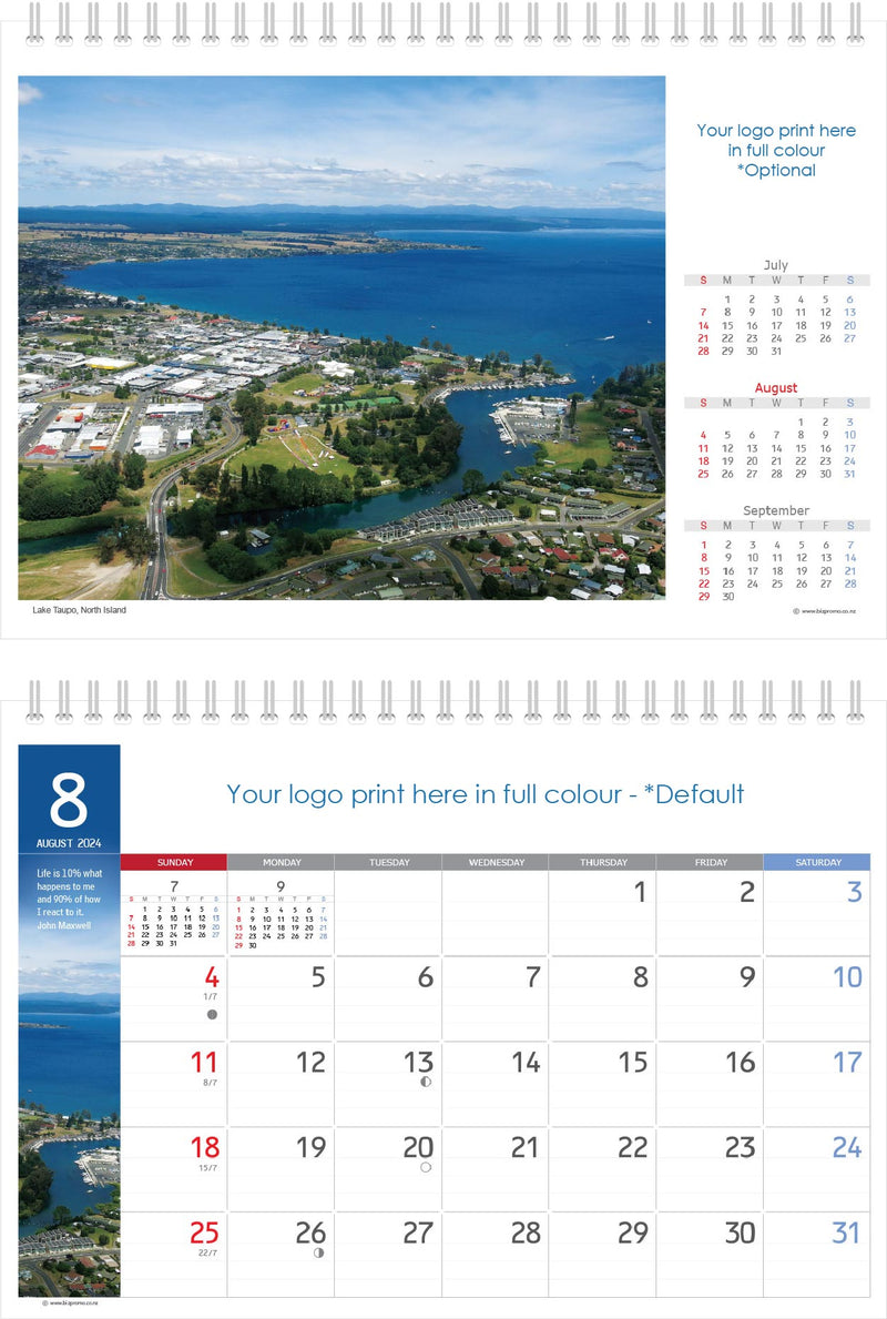 2024 Premium Desk Calendar - Remarkable New Zealand