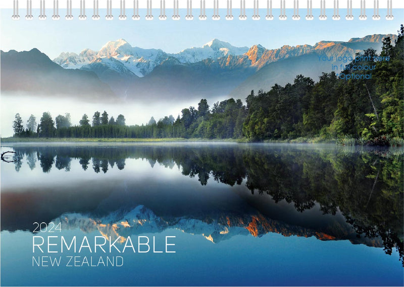 2024 Premium Desk Calendar - Remarkable New Zealand