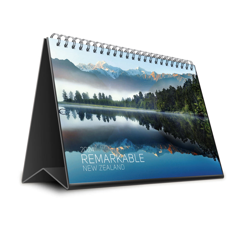 2024 Premium Desk Calendar - Remarkable New Zealand