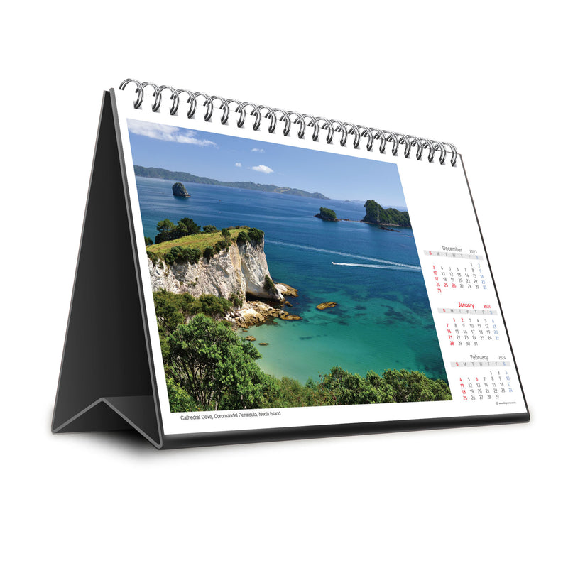 2024 Premium Desk Calendar - Remarkable New Zealand