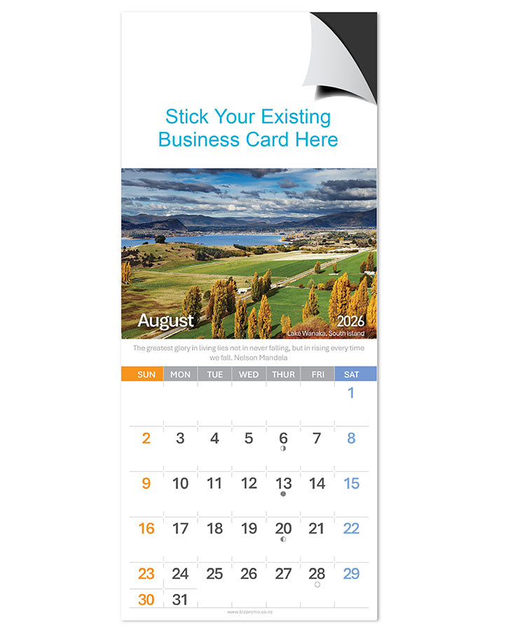 2026 Magnetic Calendar - Remarkable New Zealand (12 Months)