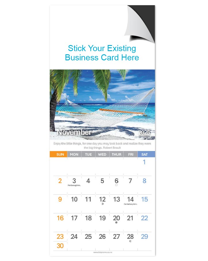 2025 Magnetic Calendar - Holiday@Beach (12 Months) - SOLD OUT