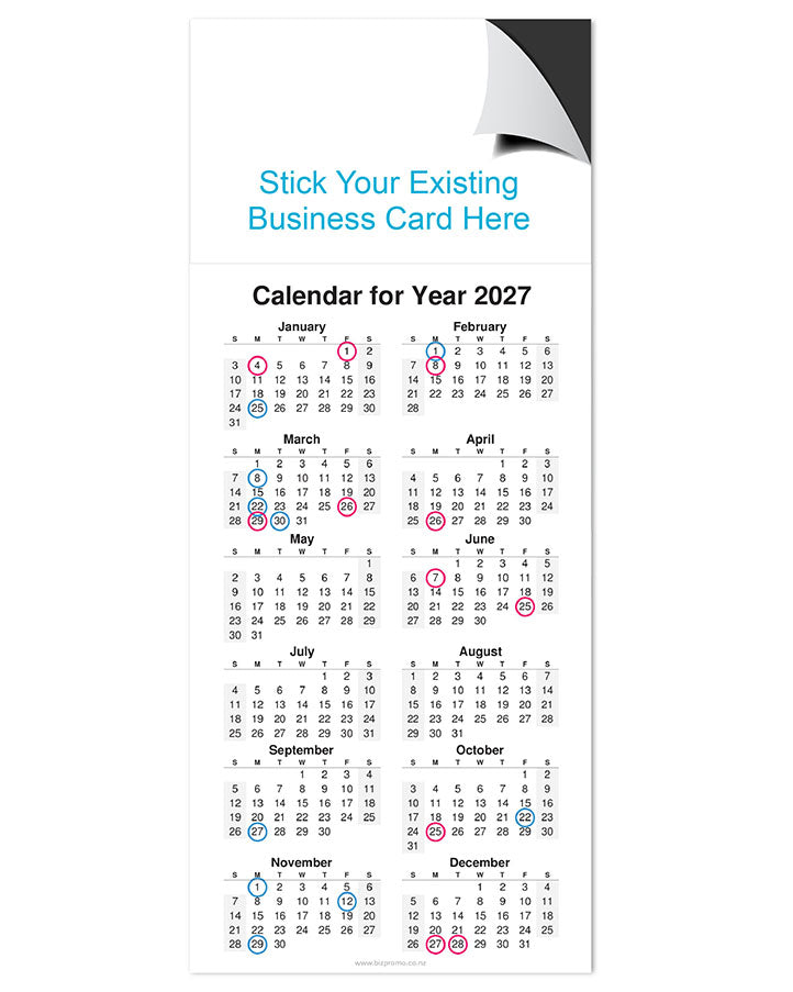 2026 Magnetic Calendar - Beautiful New Zealand (12 Months)