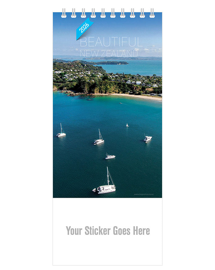 2026 DL Desk Calendar - Beautiful New Zealand (12 Months)