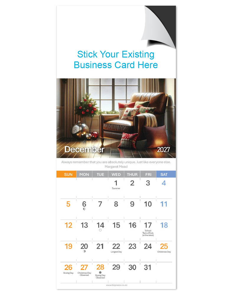 2027 Magnetic Calendar - Home Sweet Home (12 Months)
