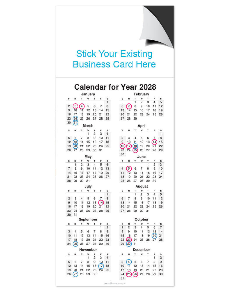 2027 Magnetic Calendar - Home Sweet Home (12 Months)