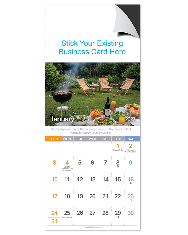 2027 Magnetic Calendar - Home Sweet Home (12 Months)
