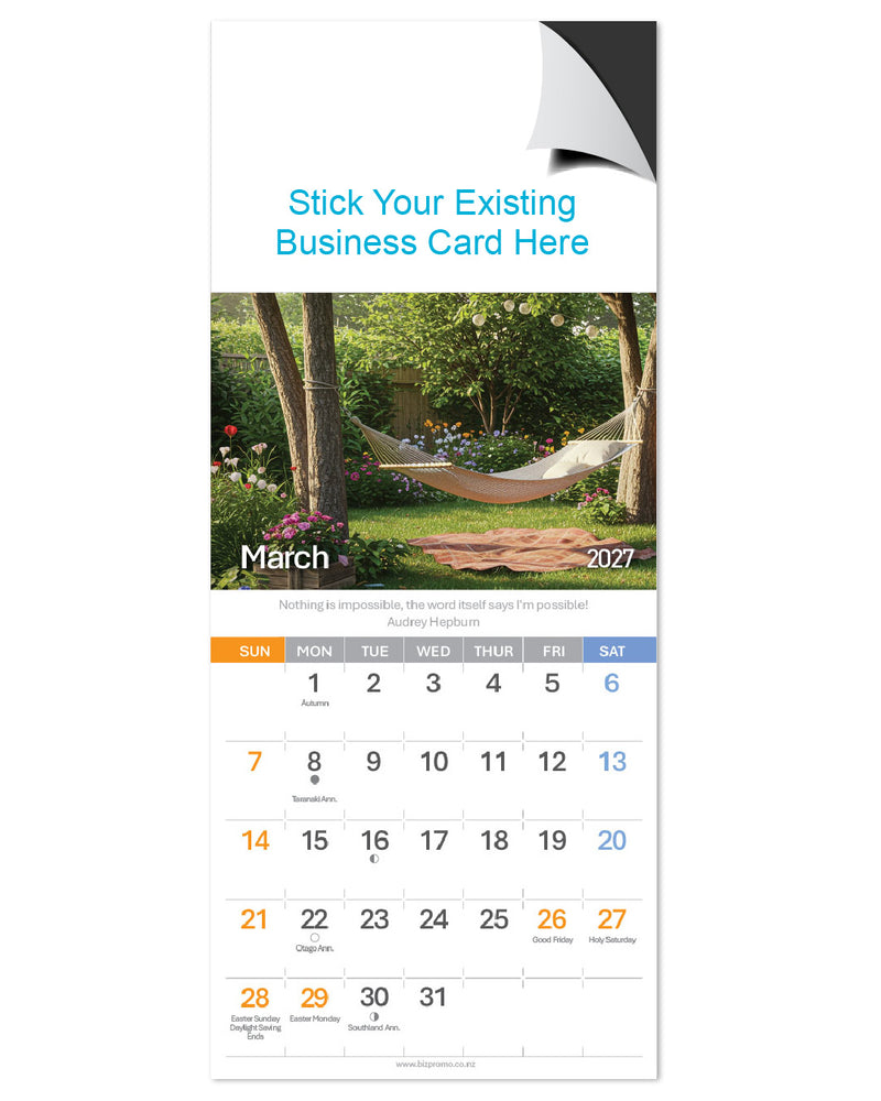 2027 Magnetic Calendar - Home Sweet Home (12 Months)