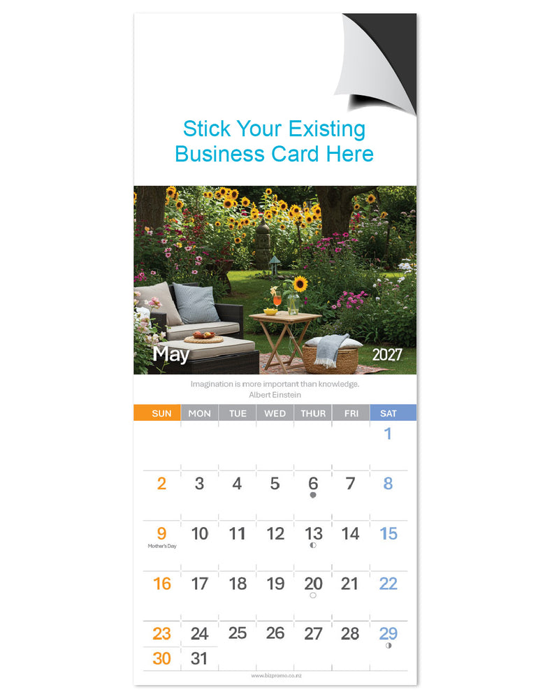 2027 Magnetic Calendar - Home Sweet Home (12 Months)