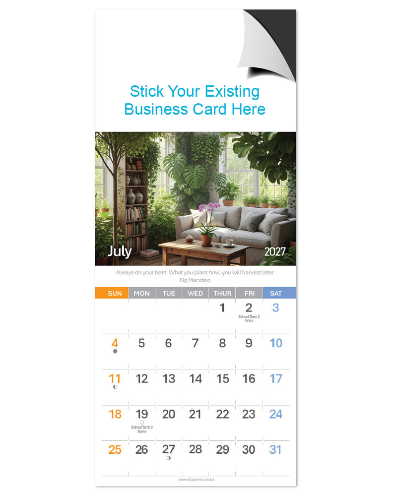2027 Magnetic Calendar - Home Sweet Home (12 Months)