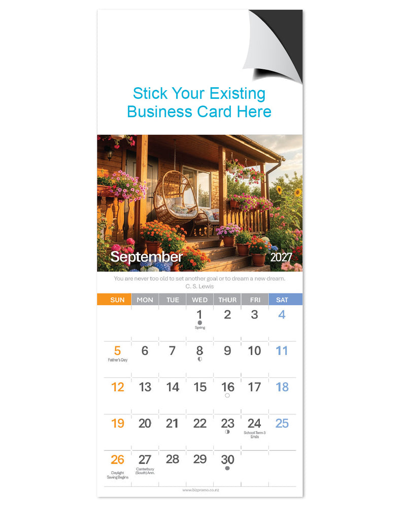 2027 Magnetic Calendar - Home Sweet Home (12 Months)