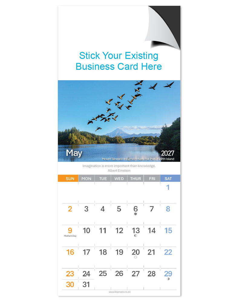 2027 Magnetic Calendar - Remarkable New Zealand (12 Months)