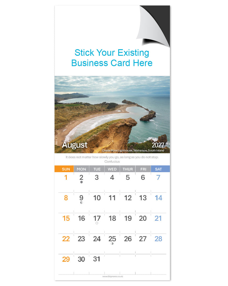 2027 Magnetic Calendar - Remarkable New Zealand (12 Months)