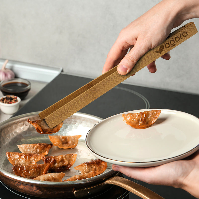 NATURA Bamboo Serving Tongs