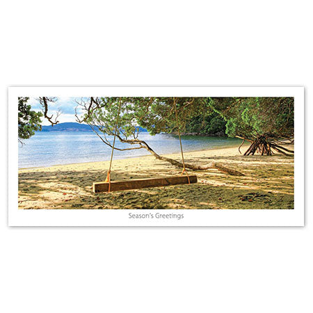 Seasons Greeting Card - Swing@beach