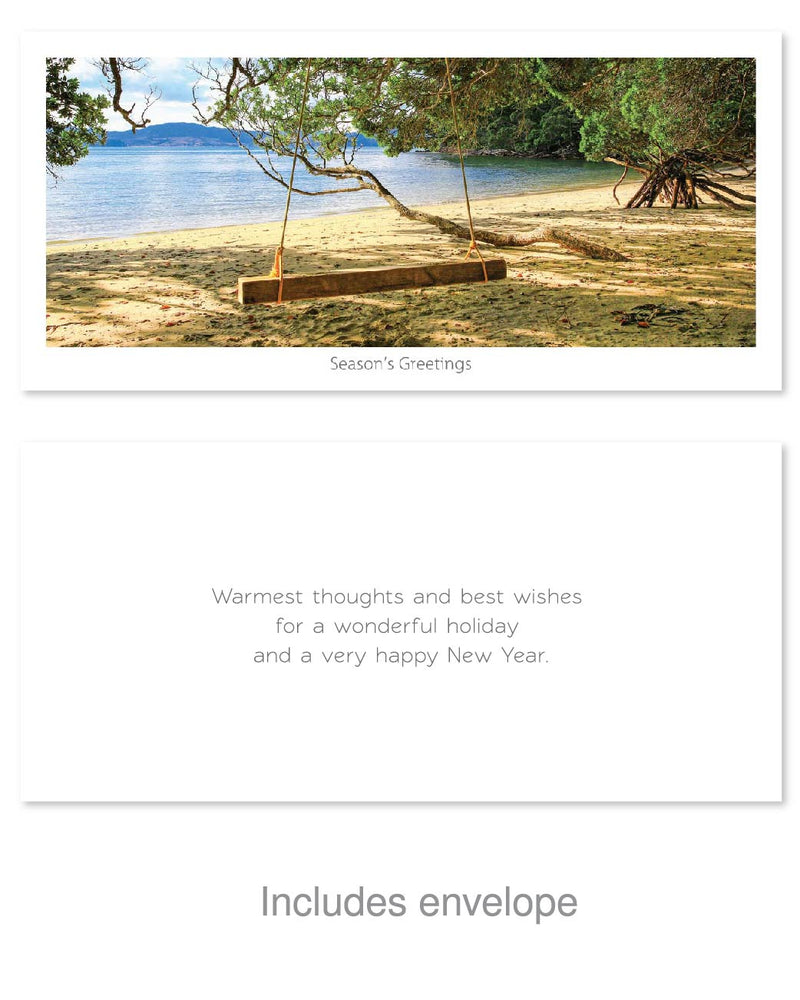 Seasons Greeting Card - Swing@beach