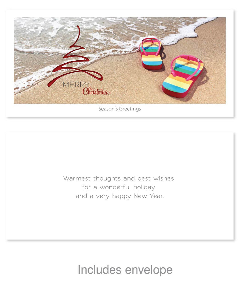 Seasons Greeting Card - Jandals