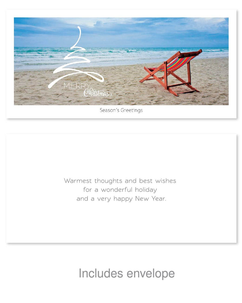 Seasons Greeting Card - Beach chair