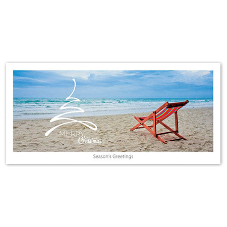 Seasons Greeting Card - Beach chair